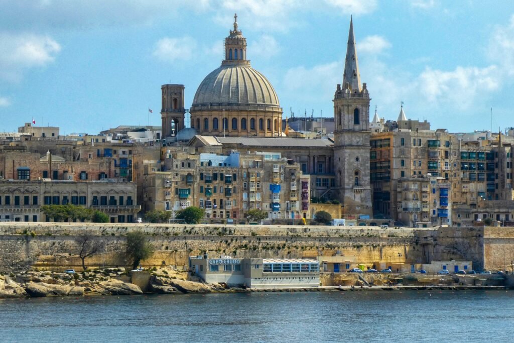 Valletta Malta hop on hop off sightseeing tour exploring historic forts and baroque architecture