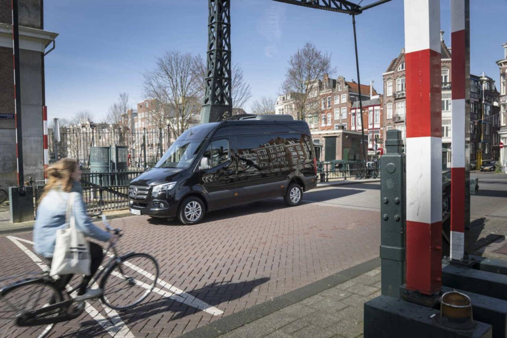 Amsterdam Minibus Hire luxury Mercedes Sprinter in Amsterdam