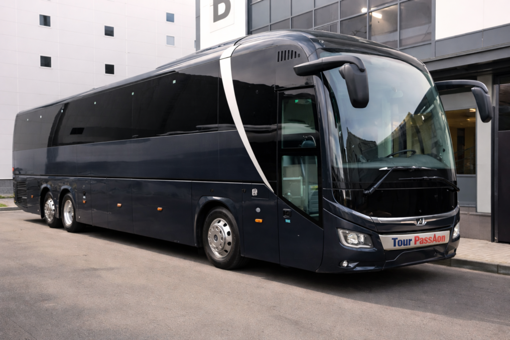 Servicios de autocares turísticos en Europa para viajes de grupo con autocares privados de Tour Passion.